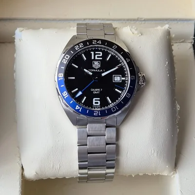 Formula 1 Calibre 7 GMT 41 Stainless Steel / Black / Bracelet