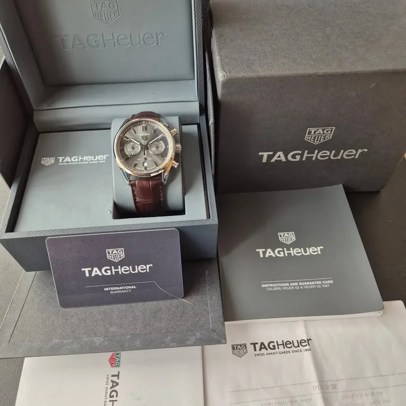 Thumb Carrera Calibre Heuer 02 42 Stainless Steel / Grey / Strap