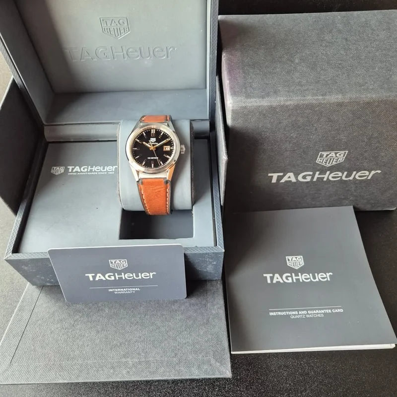 Thumb Carrera Quartz 36 Stainless Steel / Black / Calf