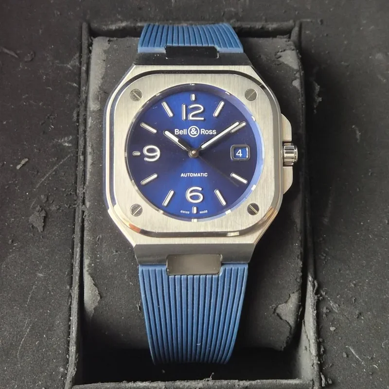 BR 05 Stainless Steel / Blue / Rubber