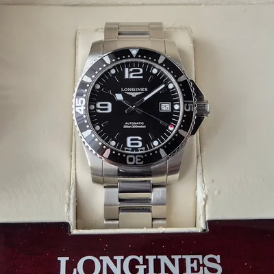 HydroConquest 41 Automatic Stainless Steel / Black / Bracelet