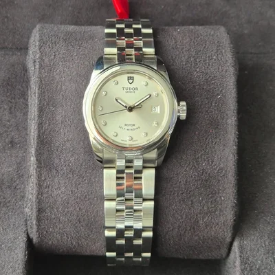 Glamour Date 26 Stainless Steel / Silver-Diamond / Bracelet