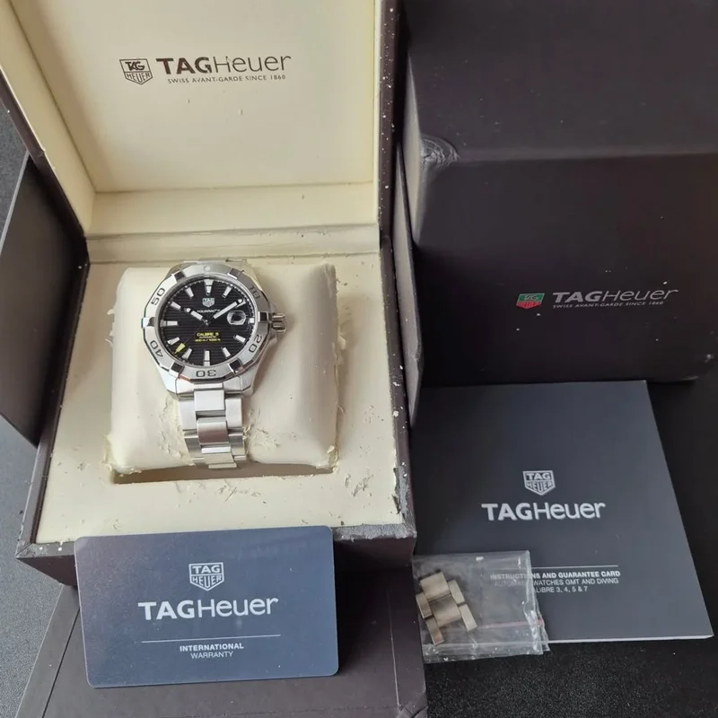 Thumb Aquaracer 300M Calibre 5 41 Stainless Steel / Black / Steel
