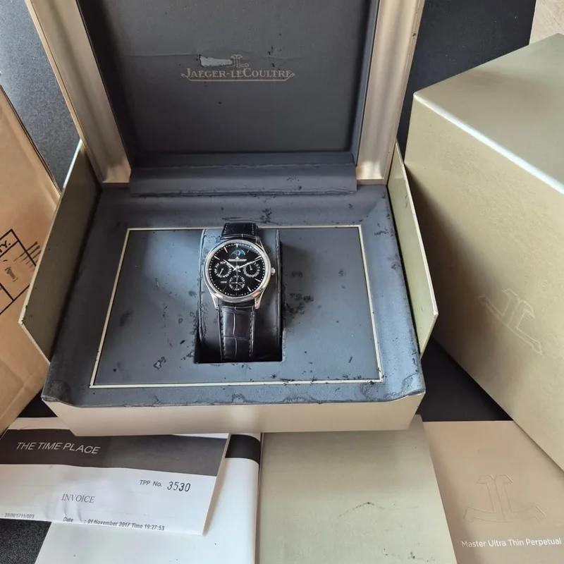 Thumb Master Ultra Thin Perpetual Stainless Steel / Black / Alligator