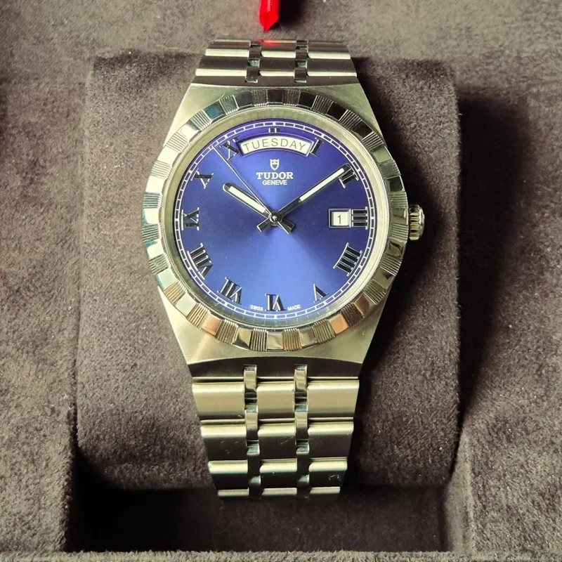 Royal Day-Date 41 Stainless Steel / Blue - Roman