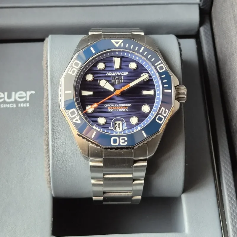 Aquaracer Professional 300 Blue Stainless Steel / Blue / Bracelet