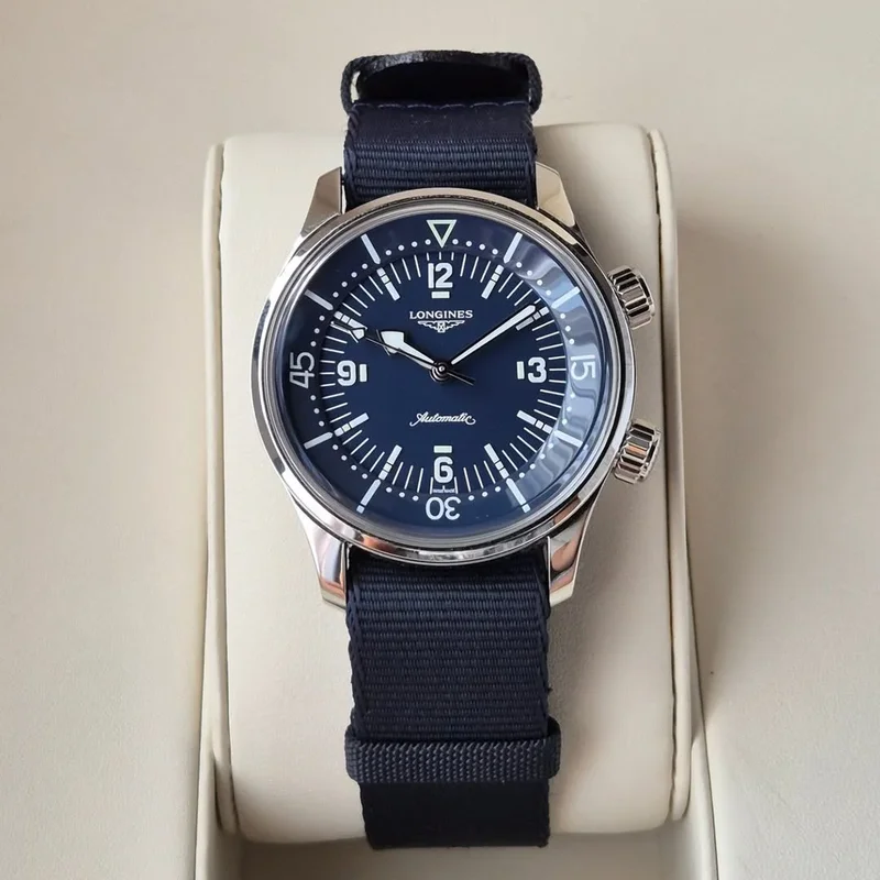 Legend Diver 39 Stainless Steel / Blue -Strap