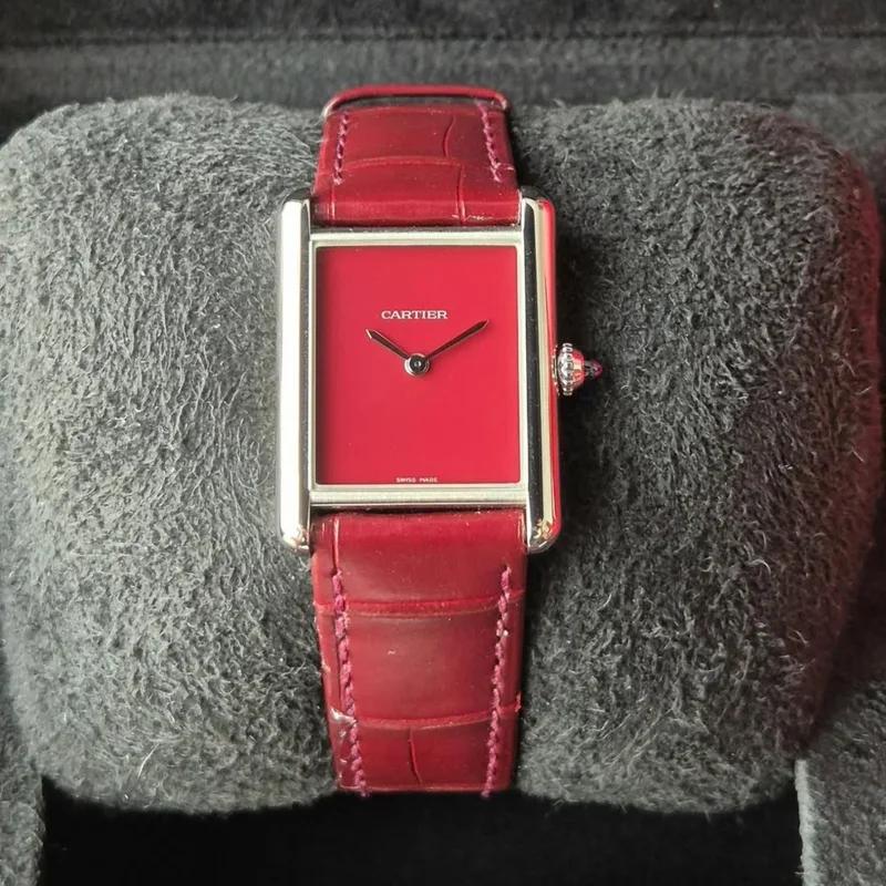 Tank Must Large Stainless Steel / Claret Lacquered / Alligator