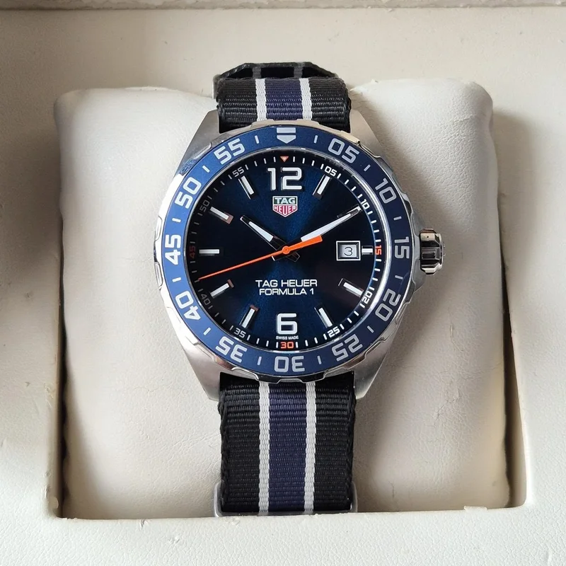 Formula 1 Quartz 43 Stainless Steel / Blue / NATO