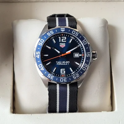 Formula 1 Quartz 43 Stainless Steel / Blue / NATO
