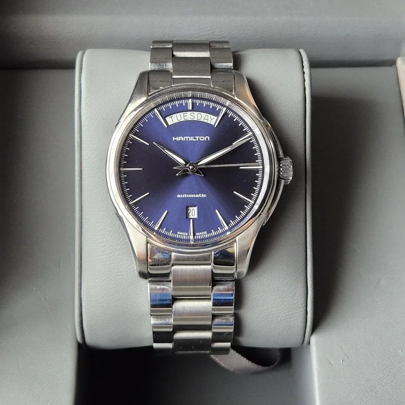 Jazzmaster Day Date 40 Stainless Steel / Blue / Bracelet