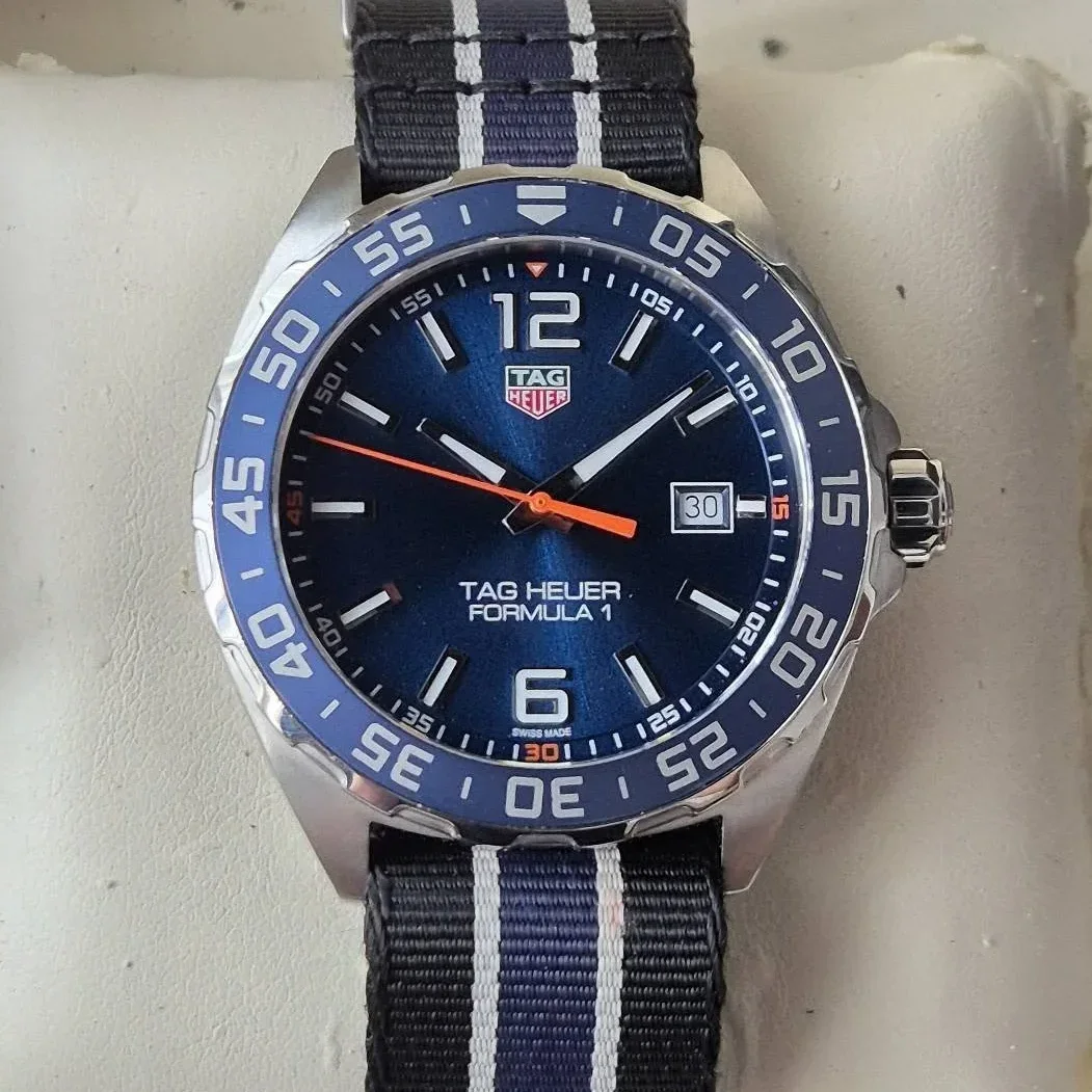 Formula 1 Quartz 43 Stainless Steel / Blue / NATO