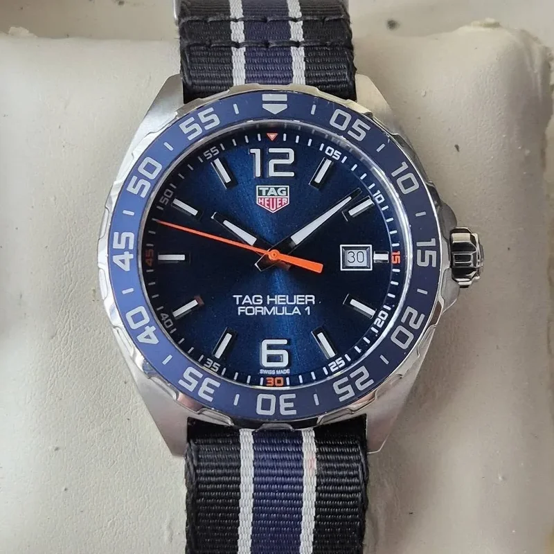Formula 1 Quartz 43 Stainless Steel / Blue / NATO