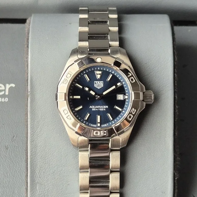 Aquaracer 300M Quartz 27 Stainless Steel / Blue