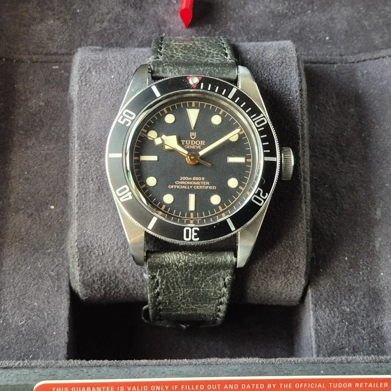 Heritage Black Bay Black Manufacture / Strap