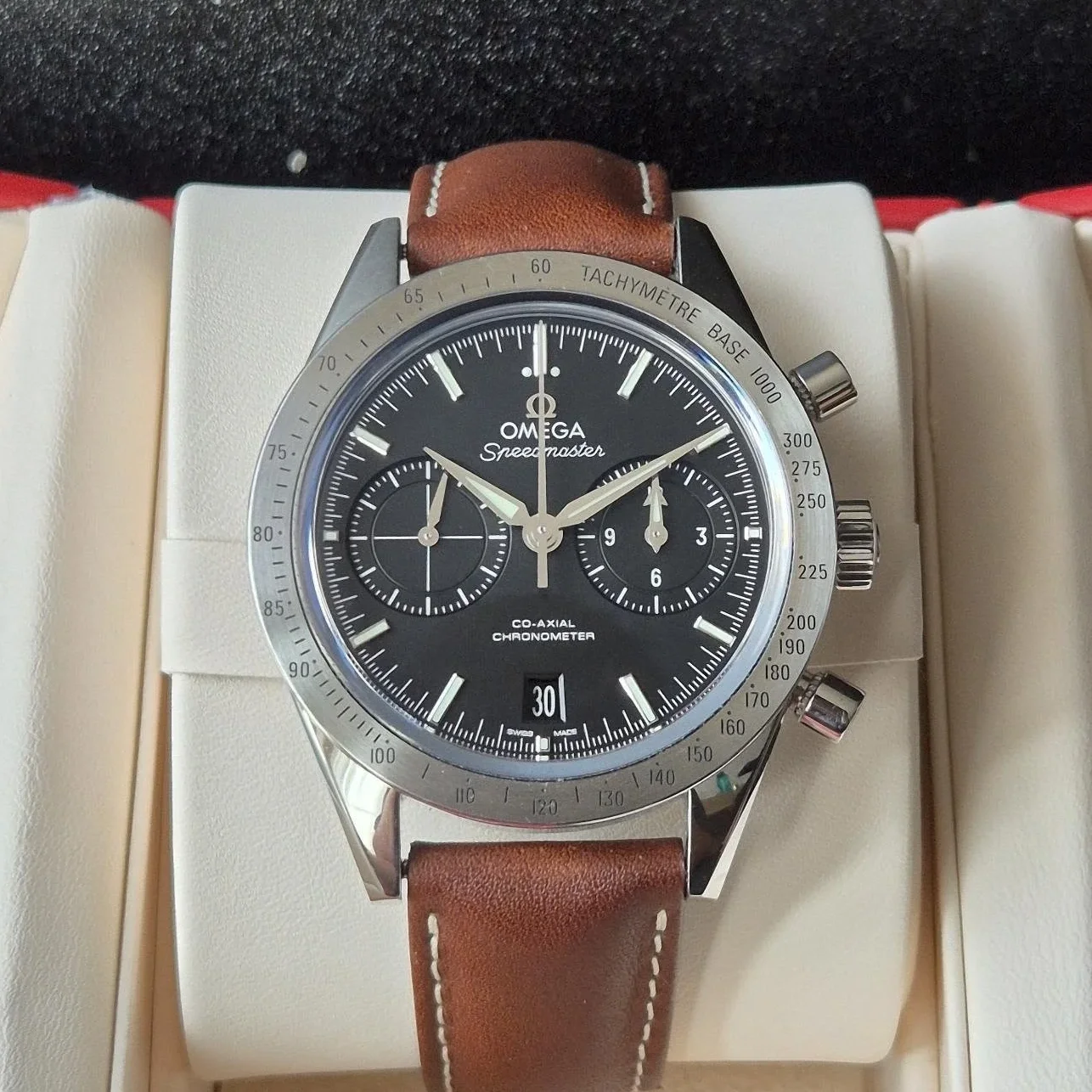 Speedmaster 57 Co-Axial Stainless Steel / Black