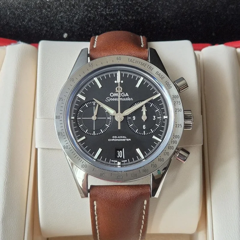 Speedmaster 57 Co-Axial Stainless Steel / Black