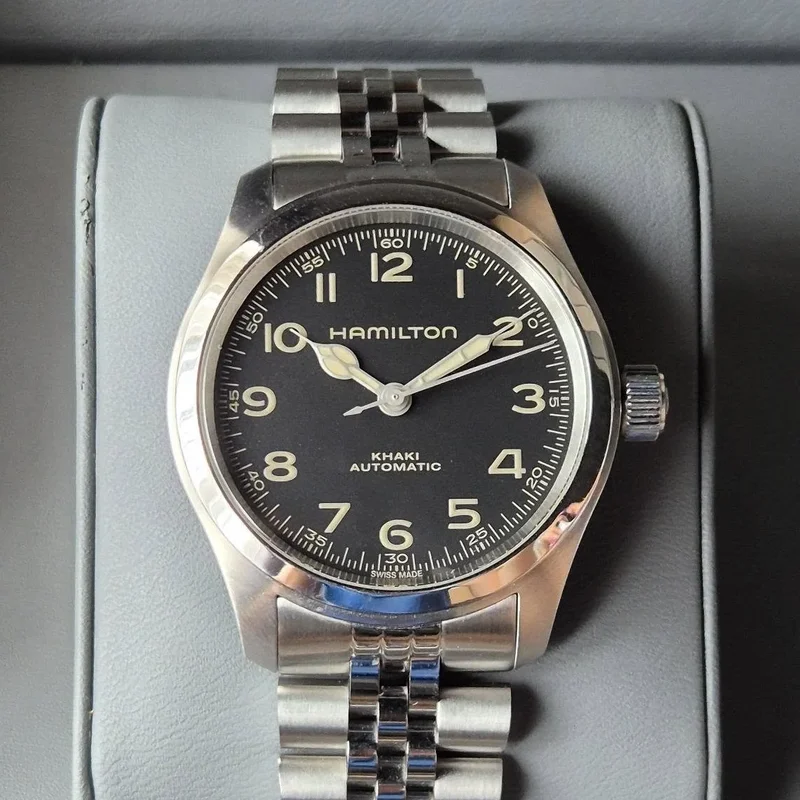 Khaki Field Murph 38 Stainless Steel / Black / Bracelet