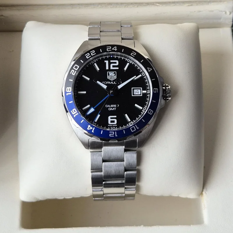 Formula 1 Calibre 7 GMT 41 Stainless Steel / Black / Bracelet