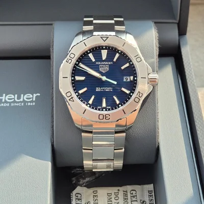 Aquaracer Professional 200 Solargraph 40 Stainless Steel / Blue