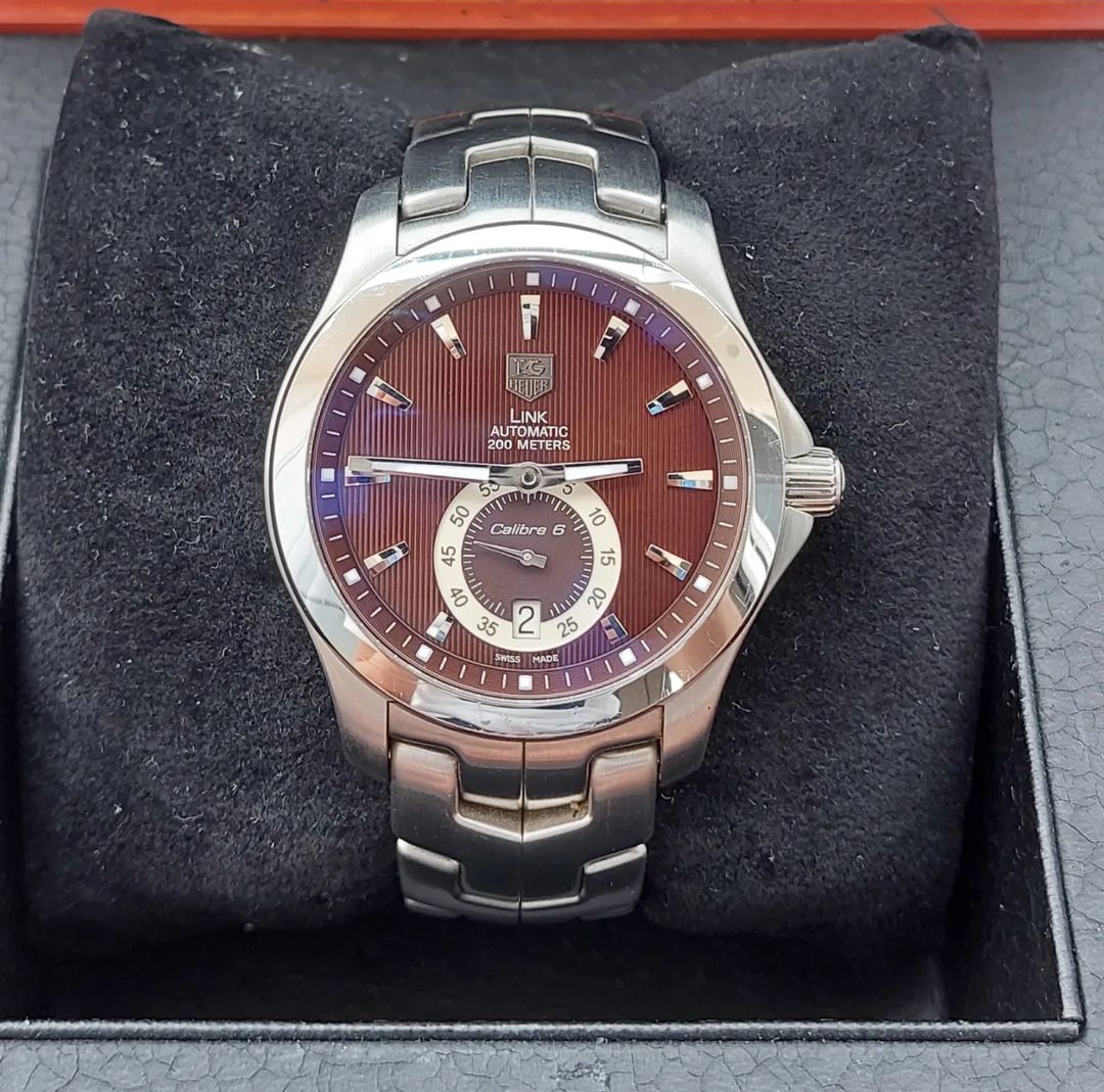 Automatic Wjf211c TAG Heuer Link Brown Men's Watch For Sale Online