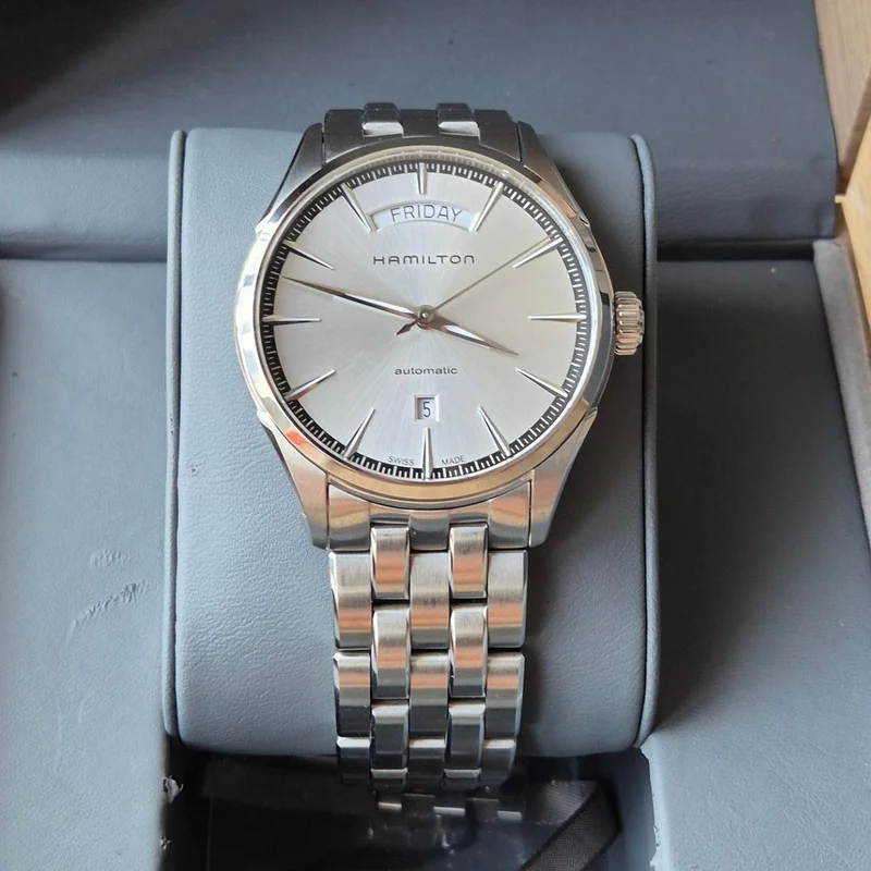 Jazzmaster 42 Day Date Stainless Steel / Silver / Bracelet