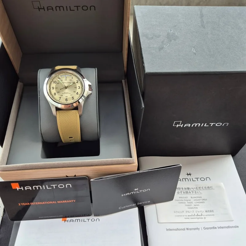 Thumb Khaki Field King Auto 40 Stainless Steel / Beige