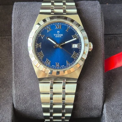 Royal Date 38 Stainless Steel / Blue - Roman