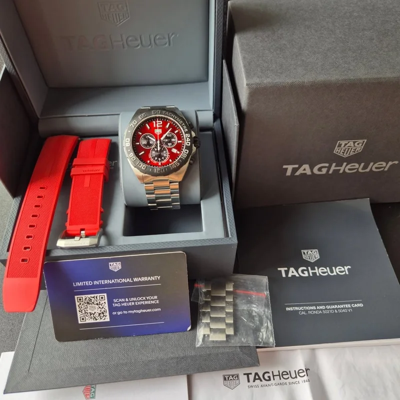 Thumb Formula 1 Quartz Chronograph Stainless Steel / Red