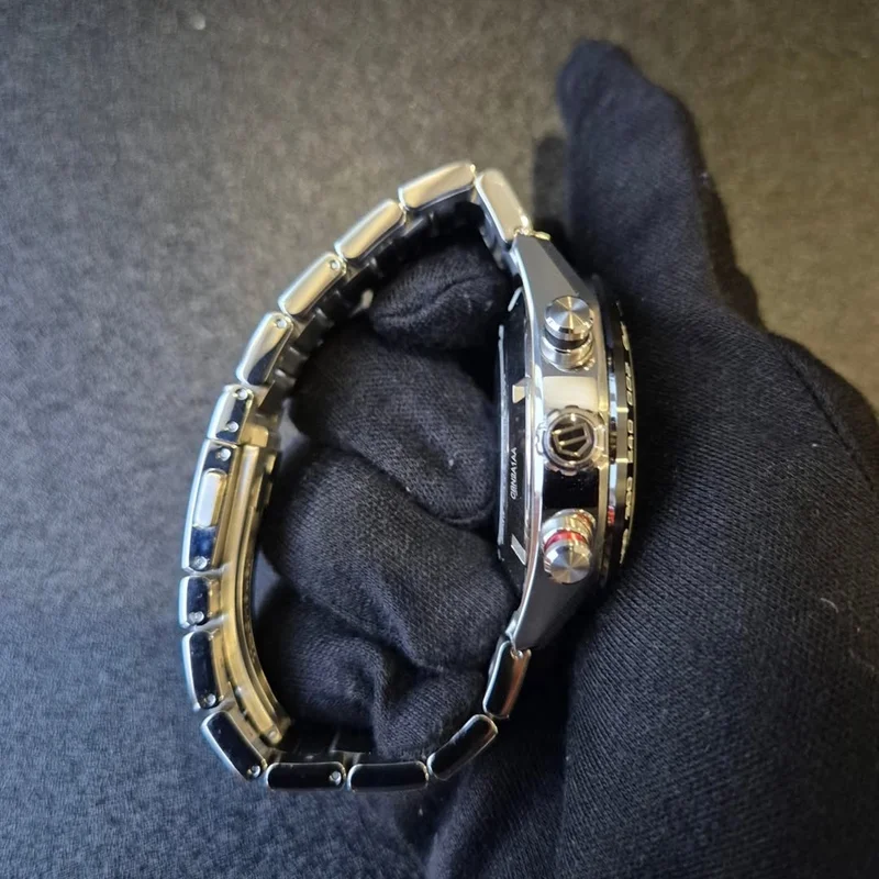 Thumb Carrera Calibre 16 44 Stainless Steel / Black / Bracelet