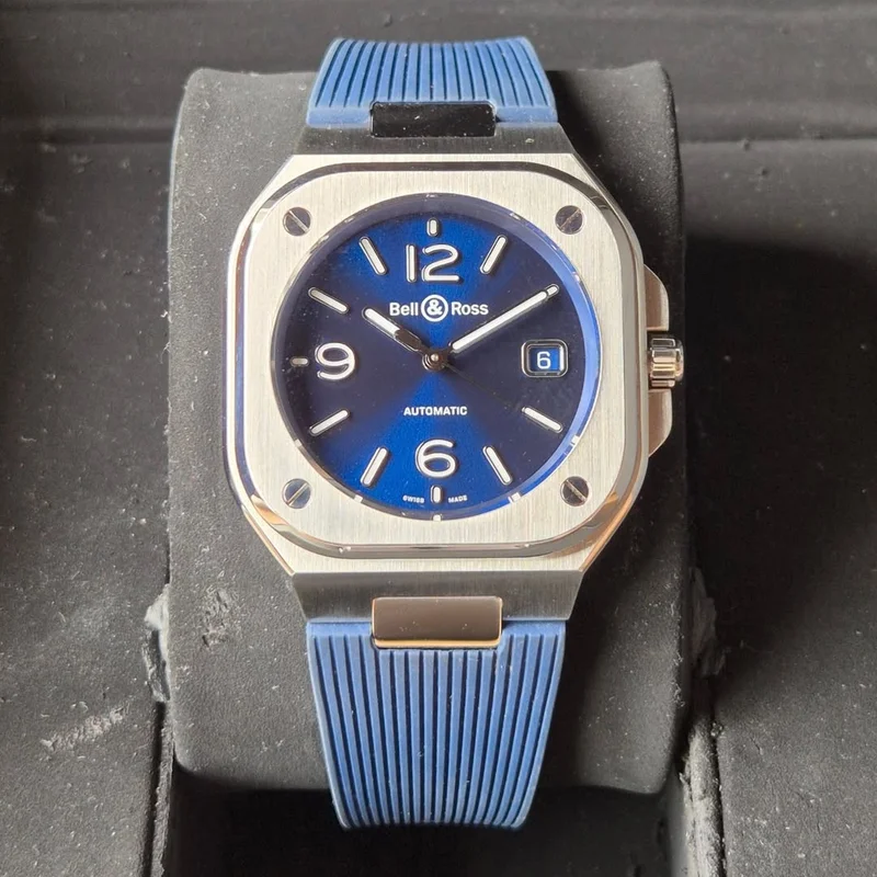 BR 05 Stainless Steel / Blue / Rubber