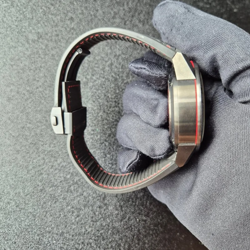 Thumb Carrera Calibre Heuer 01 45 Stainless Steel / Skeleton / Alligator / Manchester United