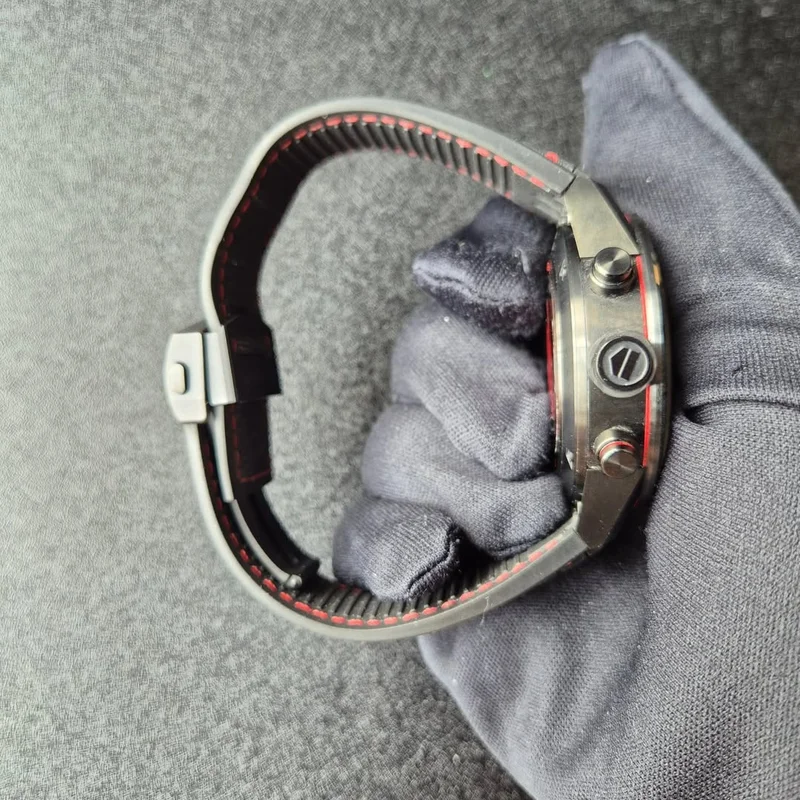 Thumb Carrera Calibre Heuer 01 45 Stainless Steel / Skeleton / Alligator / Manchester United