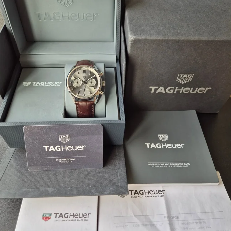 Thumb Carrera Calibre Heuer 02 42 Stainless Steel / Grey / Strap