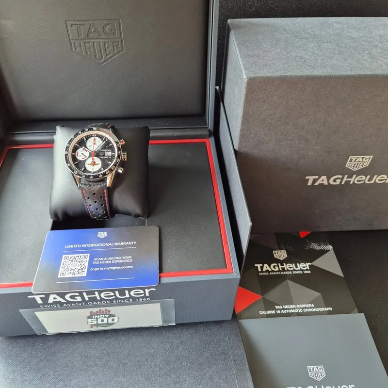 Thumb Carrera Calibre 16 41 Stainless Steel / Black Retro / Indy 500