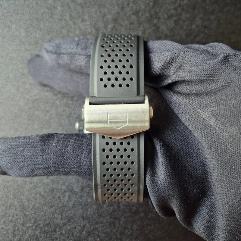 Thumb Carrera Calibre Heuer 02 45 Stainless Steel / Black Ceramic / Skeleton / Rubber