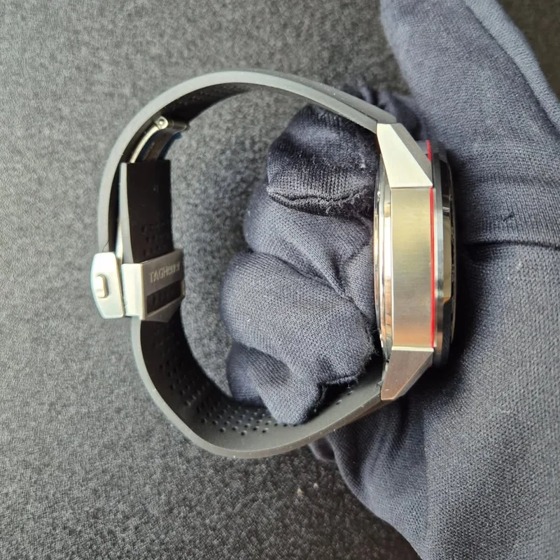 Thumb Carrera Calibre Heuer 02 45 Stainless Steel / Black Ceramic / Skeleton / Rubber