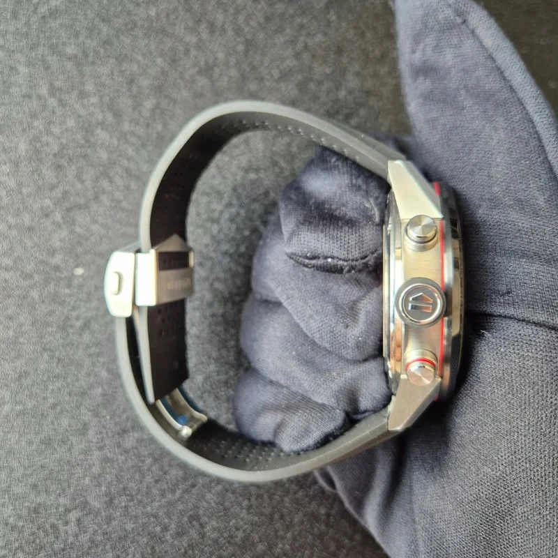 Thumb Carrera Calibre Heuer 02 45 Stainless Steel / Black Ceramic / Skeleton / Rubber