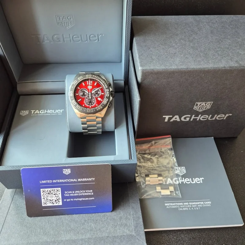 Thumb Formula 1 Quartz Chronograph Stainless Steel / Red