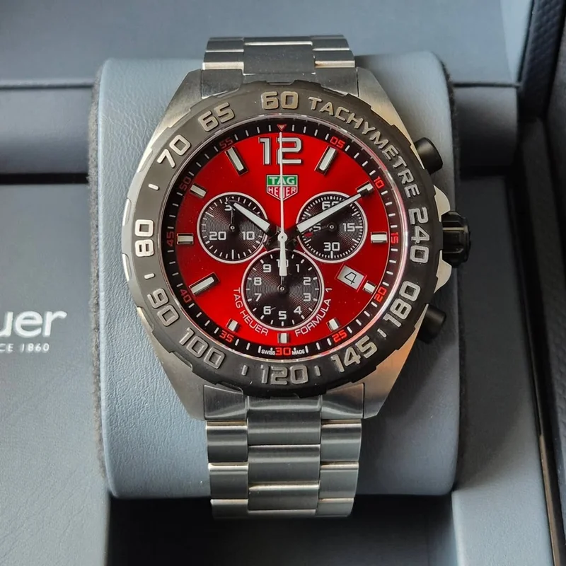 Formula 1 Quartz Chronograph Stainless Steel / Red