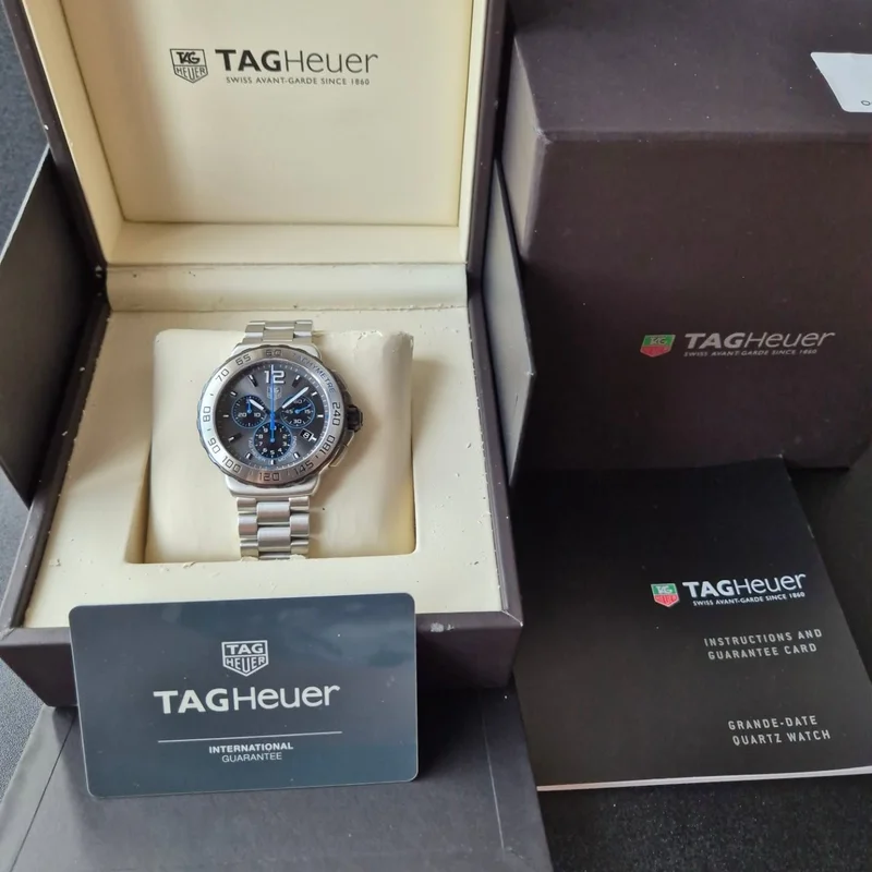 Thumb Formula 1 Quartz Chronograph 42 Stainless Steel / Grey / Bracelet