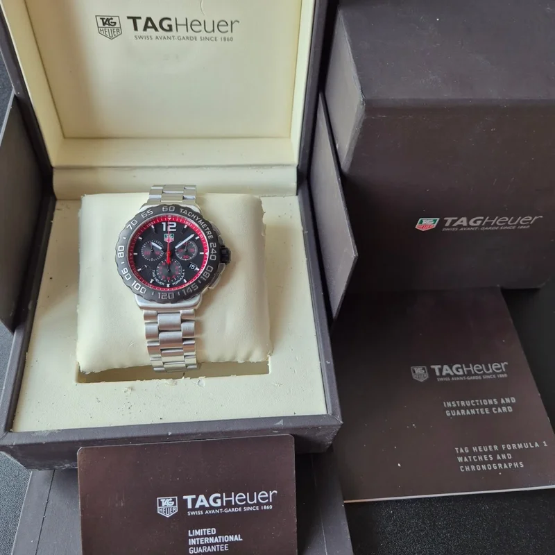 Thumb Formula 1 Quartz Chronograph 42 Stainless Steel / Black / Bracelet