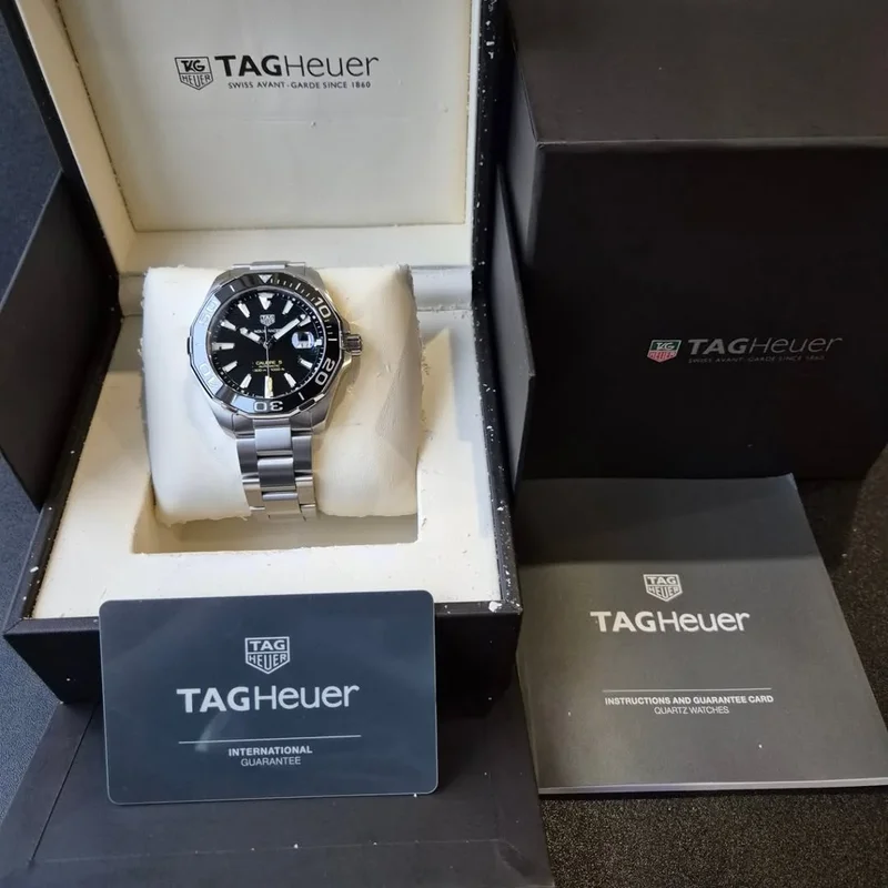 Thumb Aquaracer 300M Calibre 5 41 Stainless Steel / Black / Steel