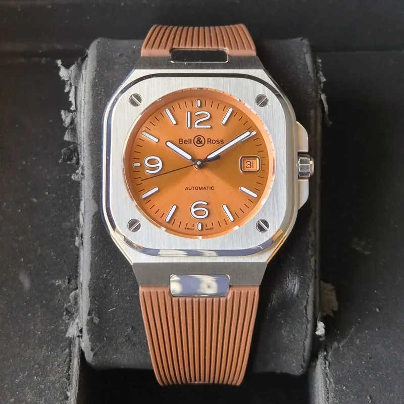 BR 05 Stainless Steel / Brown / Rubber