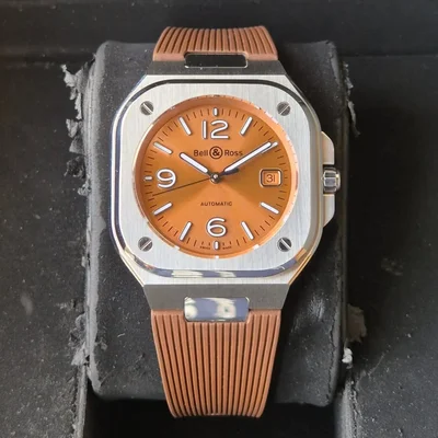 BR 05 Stainless Steel / Brown / Rubber