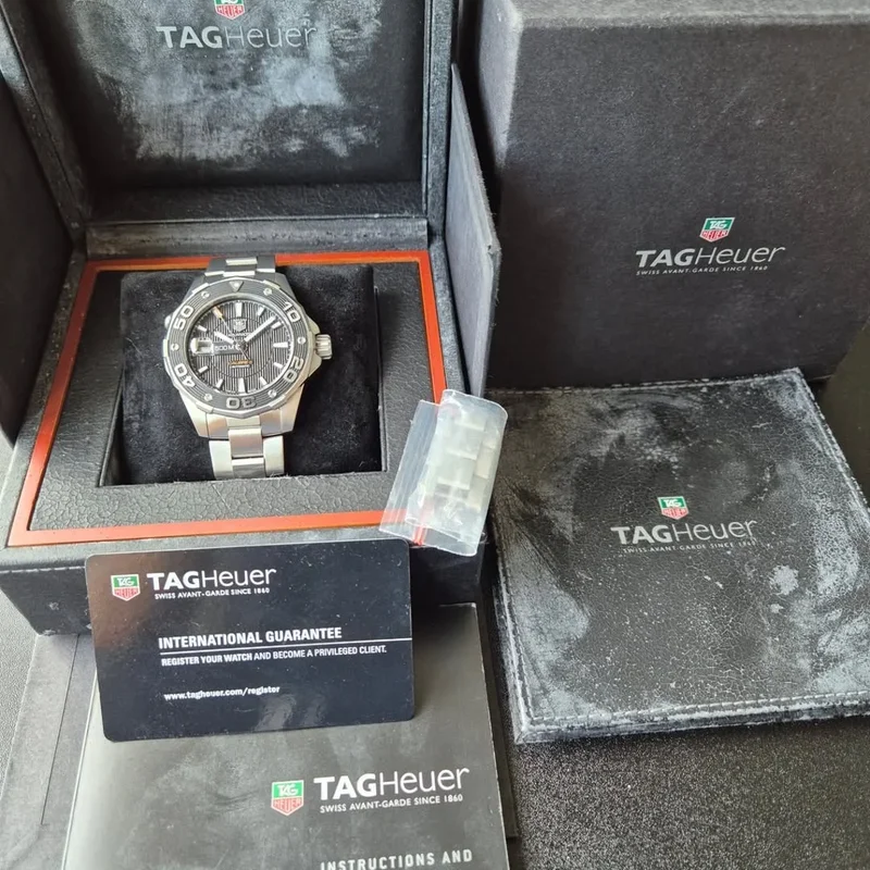 Thumb Aquaracer 500M Calibre 5 43 Stainless Steel / Black / Bracelet