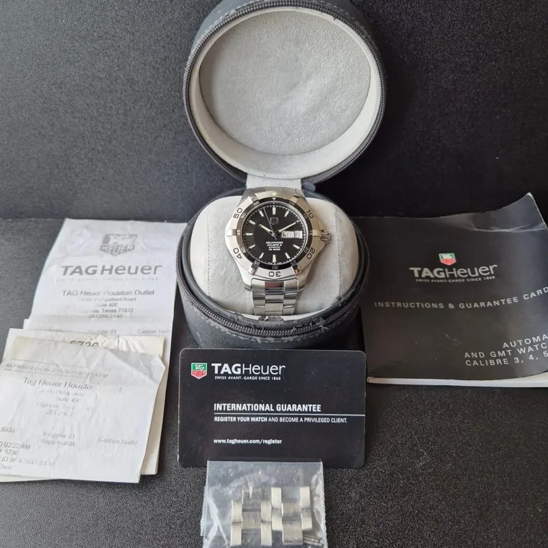 Thumb Aquaracer 300M Calibre 5 Day-Date 41 Stainless Steel / Black / Bracelet