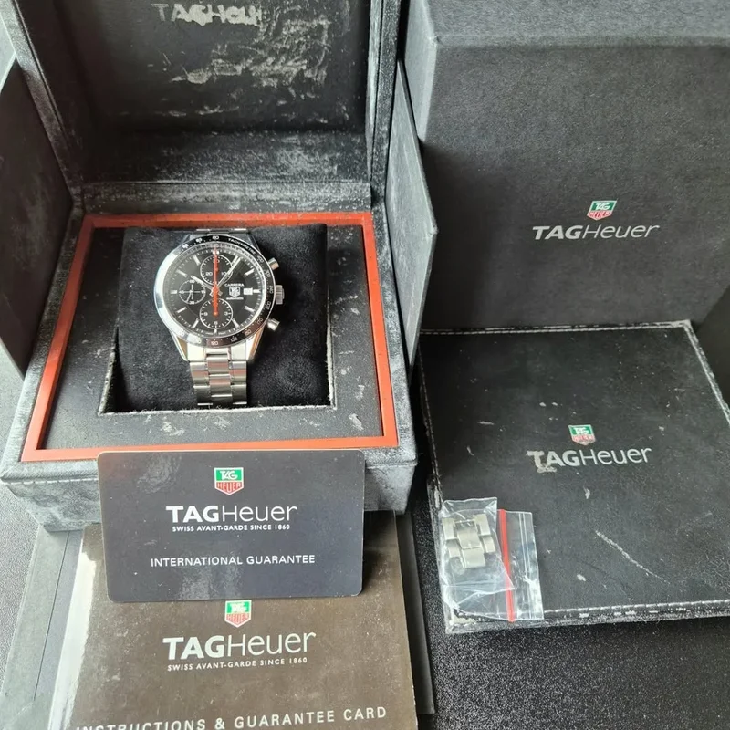 Thumb Carrera Calibre 16 41 Stainless Steel / Black / Bracelet