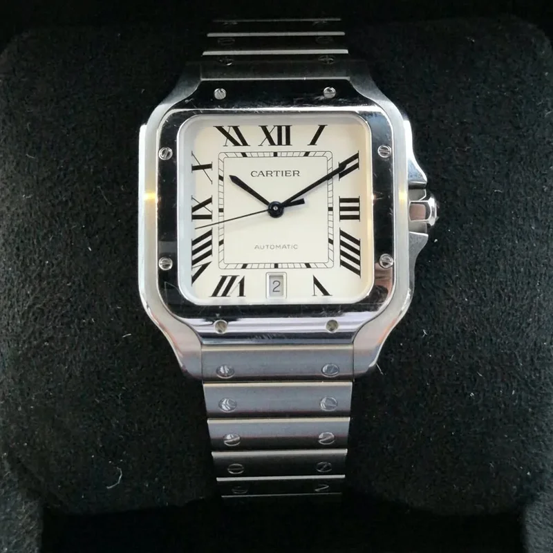 Santos Large Stainless Steel / White