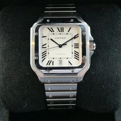 Santos Large Stainless Steel / White